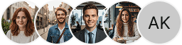 Multiple investor profile avatars on BTC Luroth trading review block